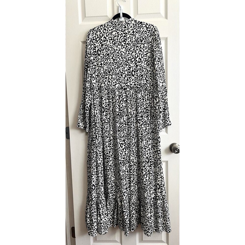 MARE MARE X ANTHROPOLOGIE Lynda Leopard Print Bohemian Maxi Dress Sz M - Picture 11 of 15